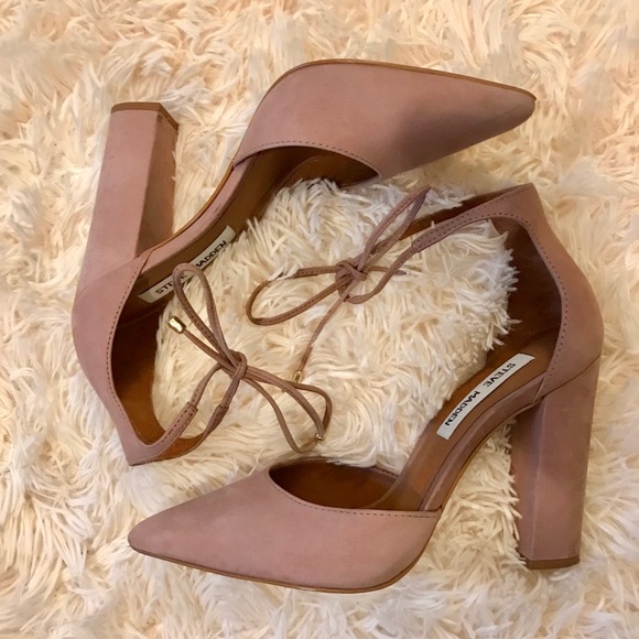 Steve Madden Shoes - Steve Madden PAMPERED Heels in Blush Nubuck